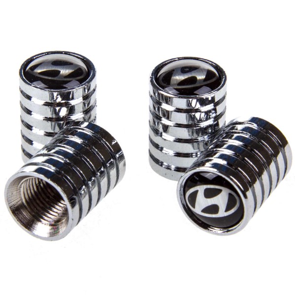 Колпачок на вентиль металл SW c эмблемой Hyundai 4 шт