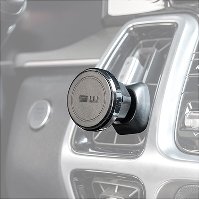 Держатель телефона на дефлектор магнитный SKYWAY 011 черный