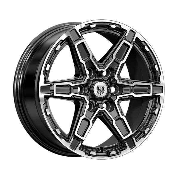 диски КиК ДИСТРИКТ 8,0xR18 6x139,7 106,1 30 алмаз_черный